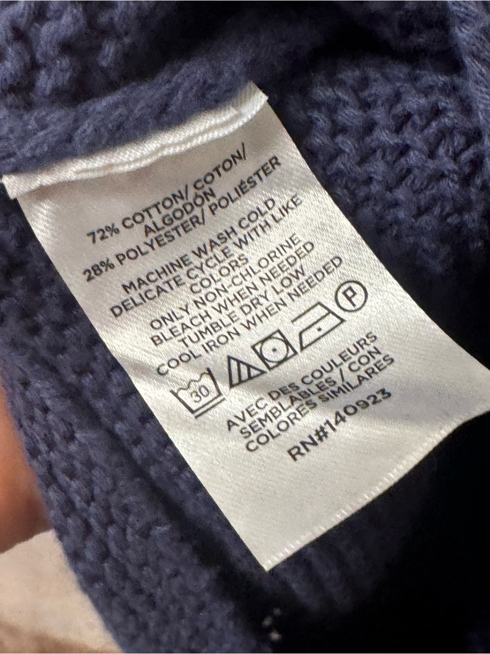 LOFT Blue Short-Sleeve Button Front Cardigan | Size L / NWT - Picture 6 of 6